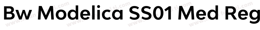 Bw Modelica SS01 Med Regular字体转换